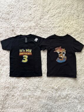 NWT Toy Story 3rd Birthday Boy Shirt Bundle Set Size 4T